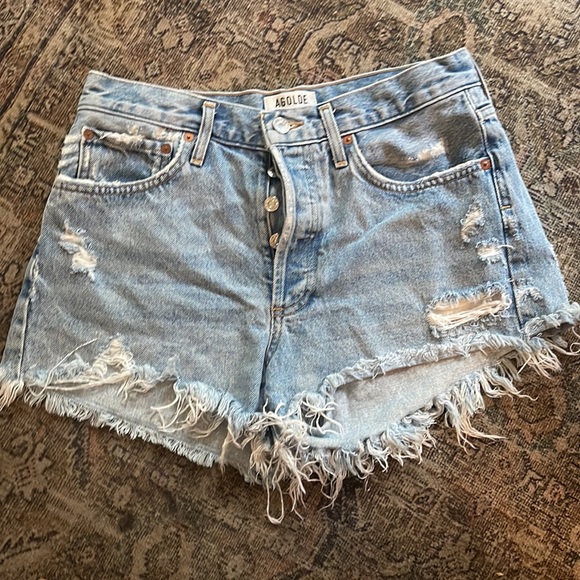Agolde cut off shorts 27 - Picture 3 of 4